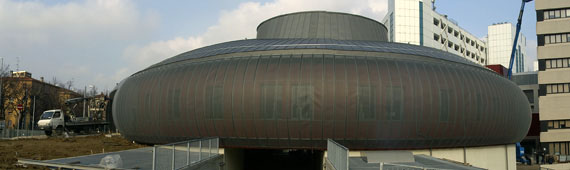 Lattoneria Gallina - Facciata zinco titanio forato Lattoneria Gallina - Facciata zinco titanio forato